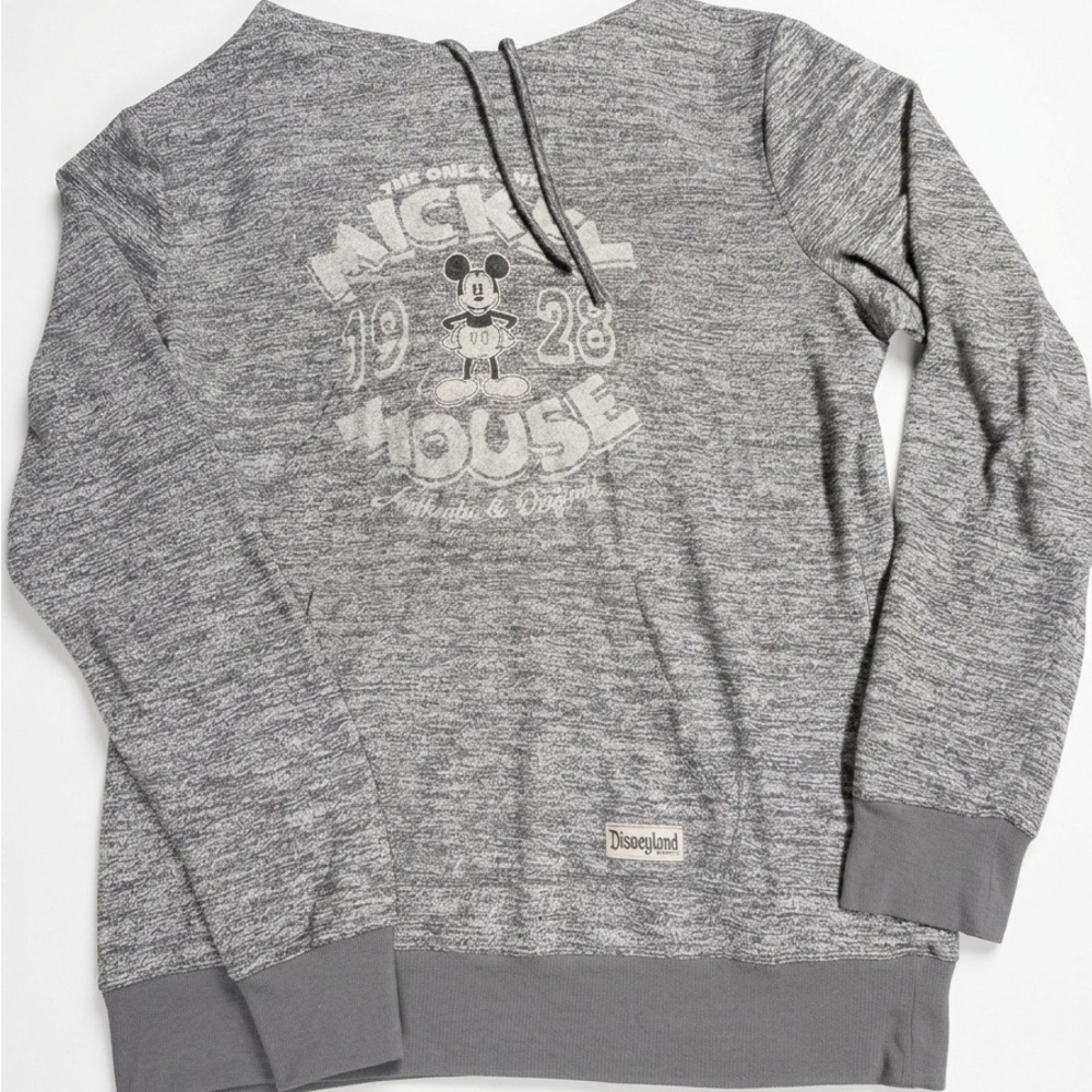 Disney Women's Heather Gray Mickey Hoodie - Picture 2 of 6